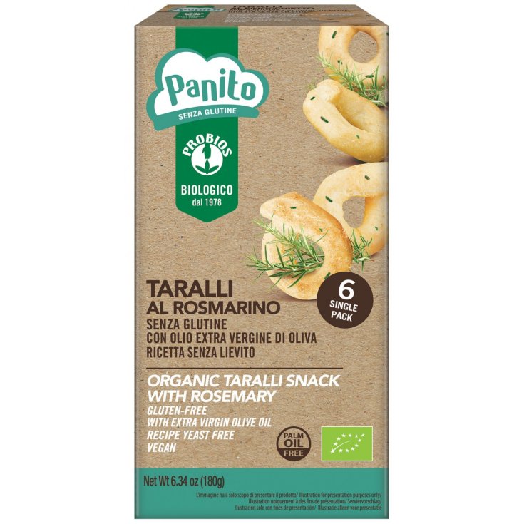 Panito Taralli With Rosemary Gluten Free Probios 180g