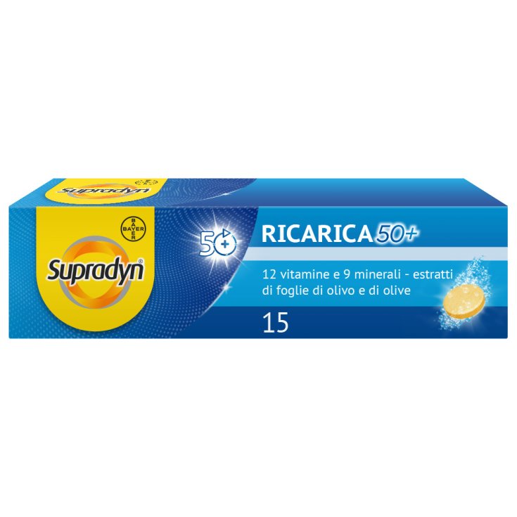 Supradyn® Refill 50+ Bayer 15 Effervescent Tablets