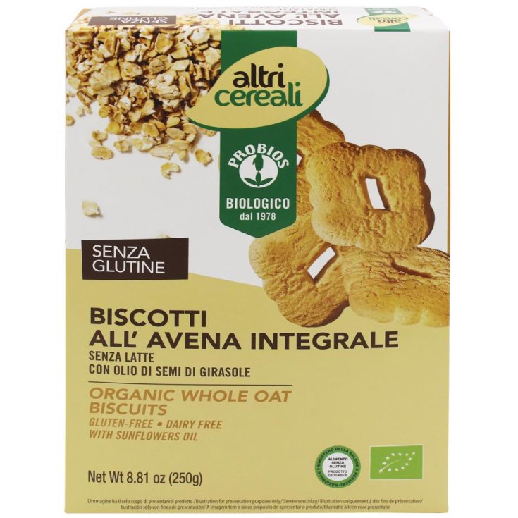 Other Cereals Wholemeal Oat Biscuits Probios 250g