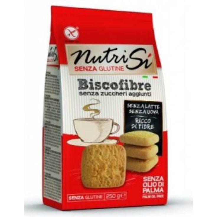 NutriSì Biscofibre Without Added Sugar Gluten Free 250g