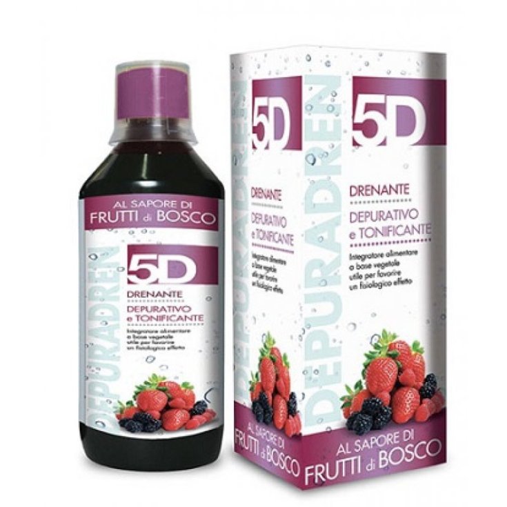 Benefit 5D Depuradren Sleeverato Draining Food Supplement Taste Berries 500ml