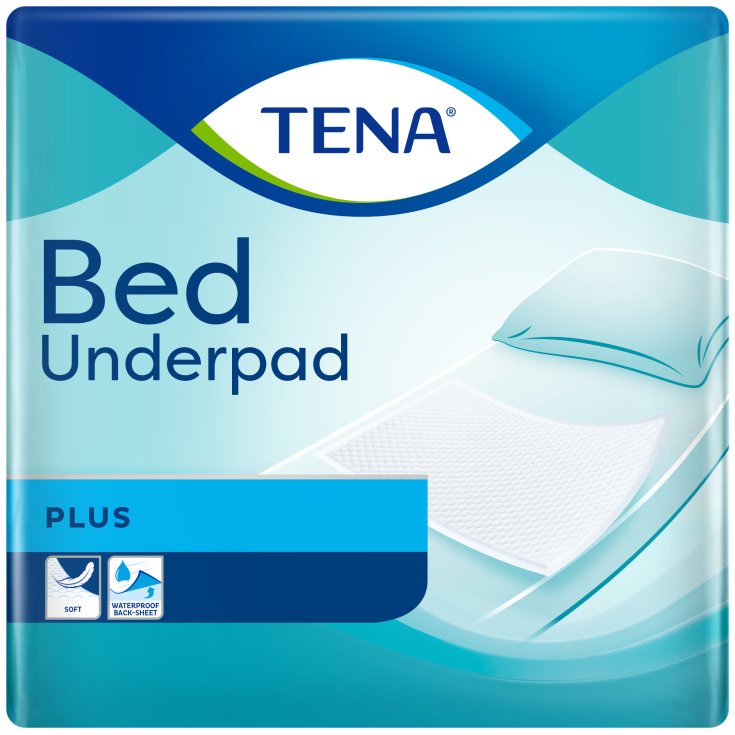 Tena Bed Plus Bed Protector 75x60cm 35 Pieces