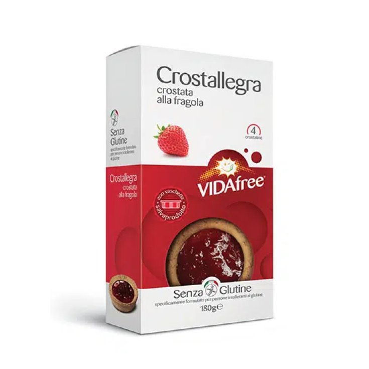 VidaFree Crostallegra Snack Strawberry Taste Gluten Free 180g