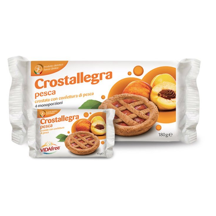 VidaFree Crostallegra Tart With Gluten Free Peach Jam 180g