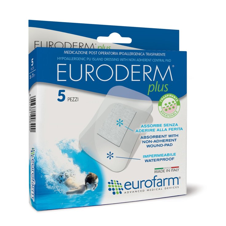 Euroderm Plus Sterile Adhesive Dressing 10x10cm 5 Dressings