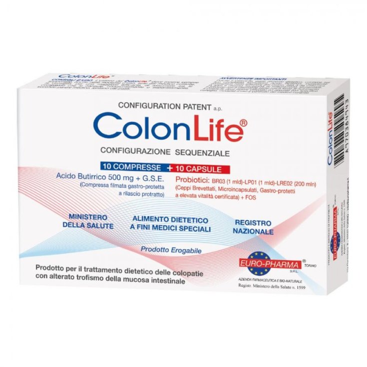 Colonlife Food Supplement 10 Tablets + 10 Capsules