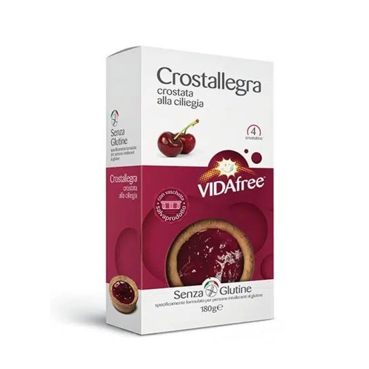 Vidafree Crostallegra Tart With Cherry Jam Gluten Free 180g