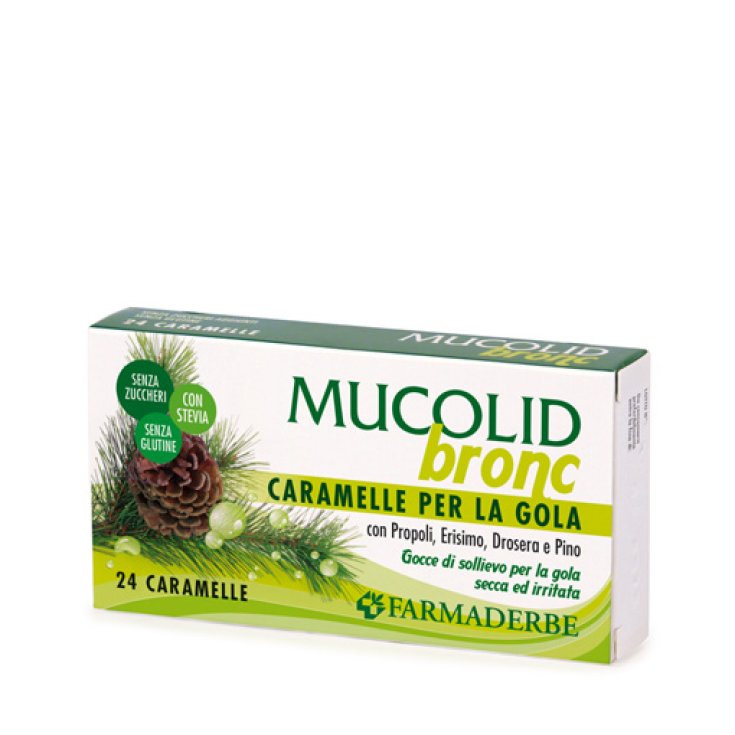 Mucolid Bronc Throat Candies 24 Candies