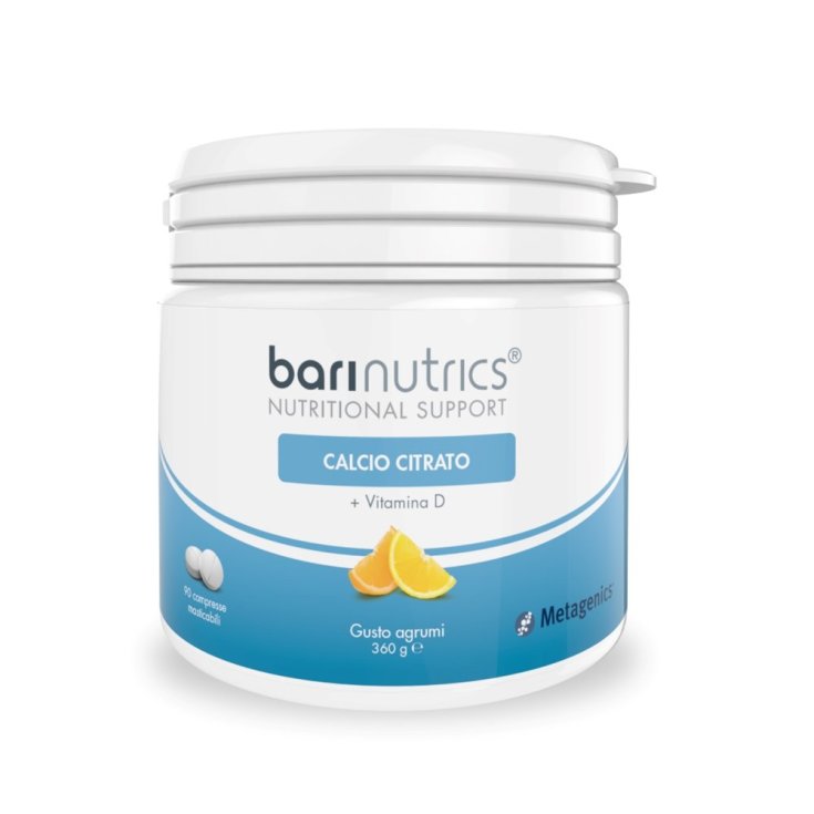 Barinutrics Calcium Citrate Citrus Flavor Metalgenics ™ 90 Tablets