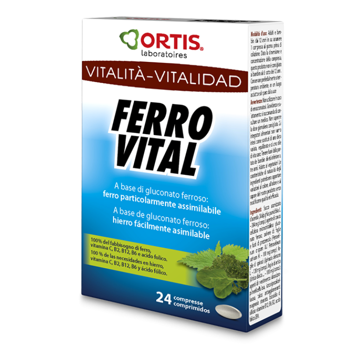 Ortis Laboratoires Ferro Vital Food Supplement 24 Tablets