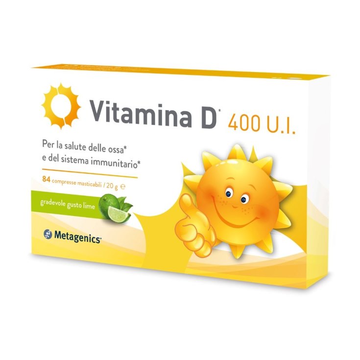 Vitamin D 400 IU Metagenics 84 Chewable Tablets
