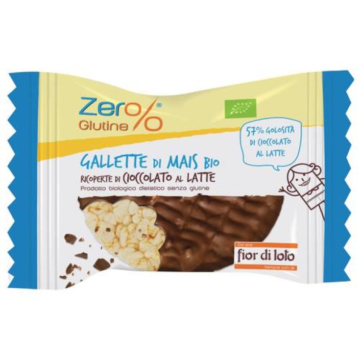 Fior Di Loto Zero% Organic Corn And Milk Chocolate Gluten Free Cakes 32g