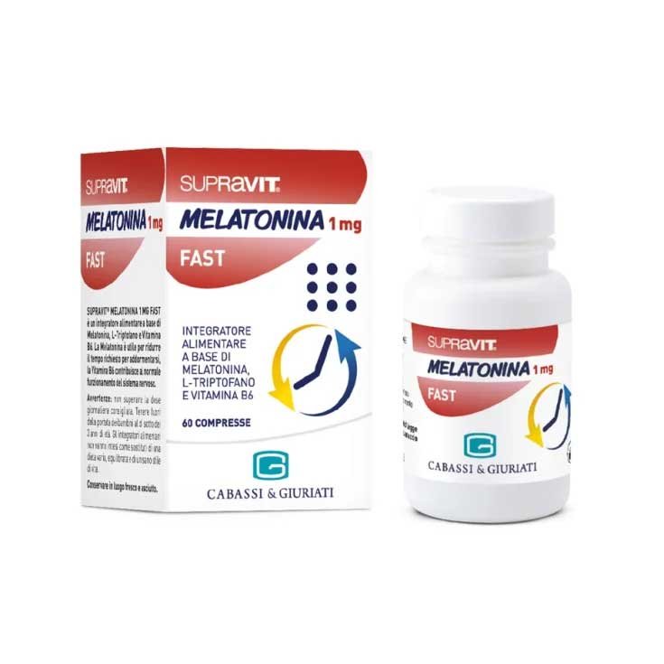 Supravit Melatonin 1 mg Fast Food Supplement 60 Tablets