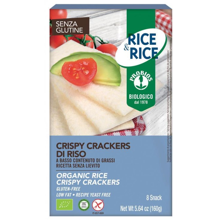 Rice & Rice Crispy Crackers Riso Probios 160g