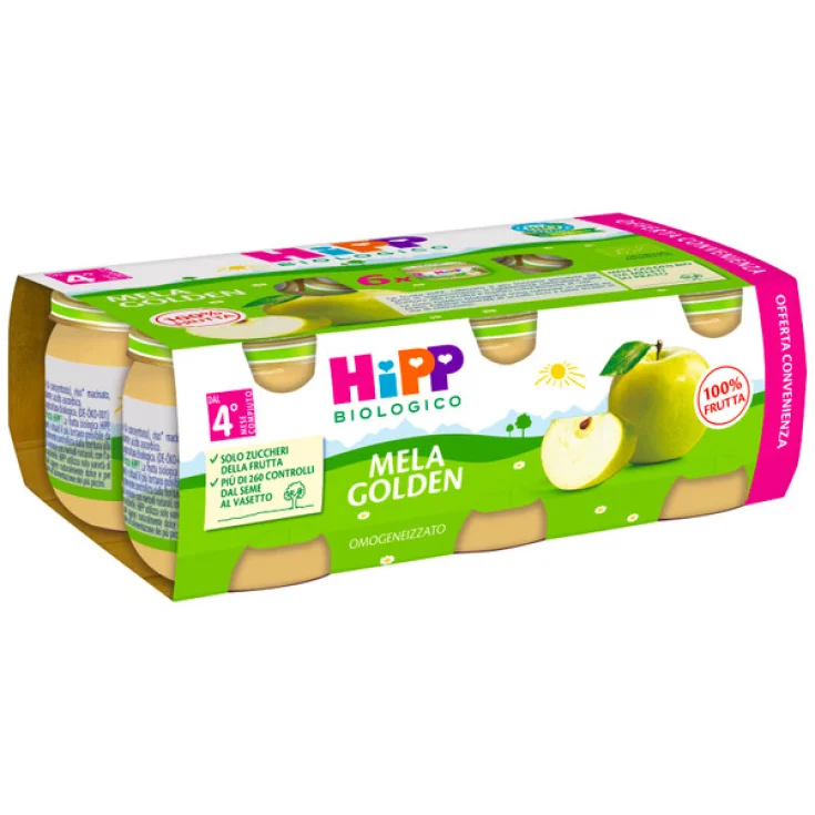 Golden HiPP Organic Apple 6x80g