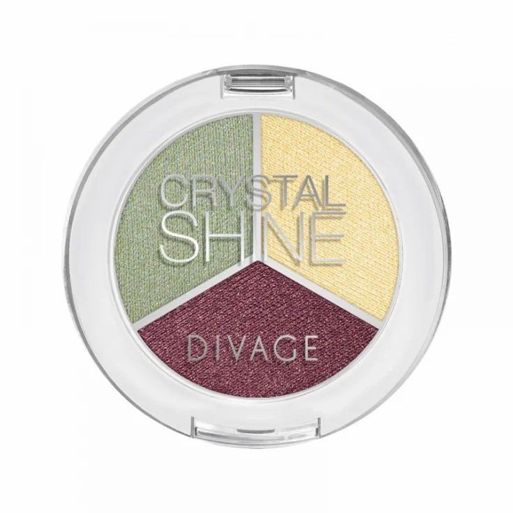 Divage Divage Crystal Shine Luminous Eyeshadow 05 Green yellow Bordeau