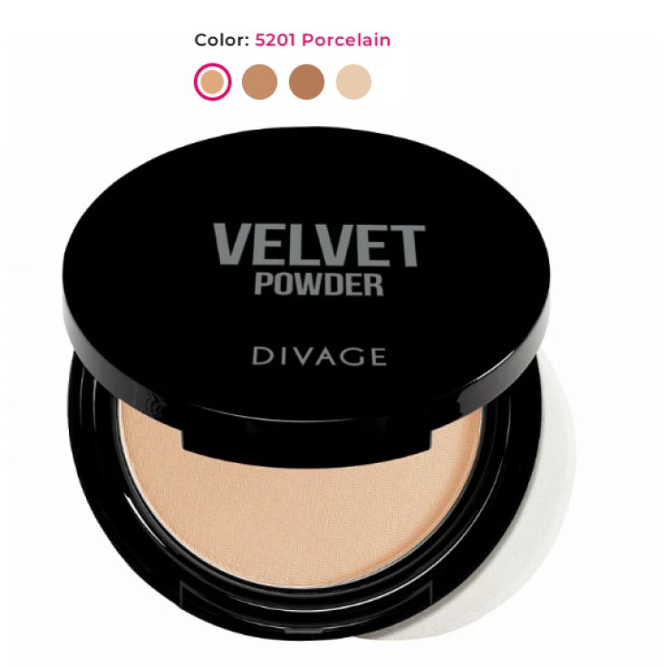 Divage Velvet Powder Compact Powder 5201 Porcelain