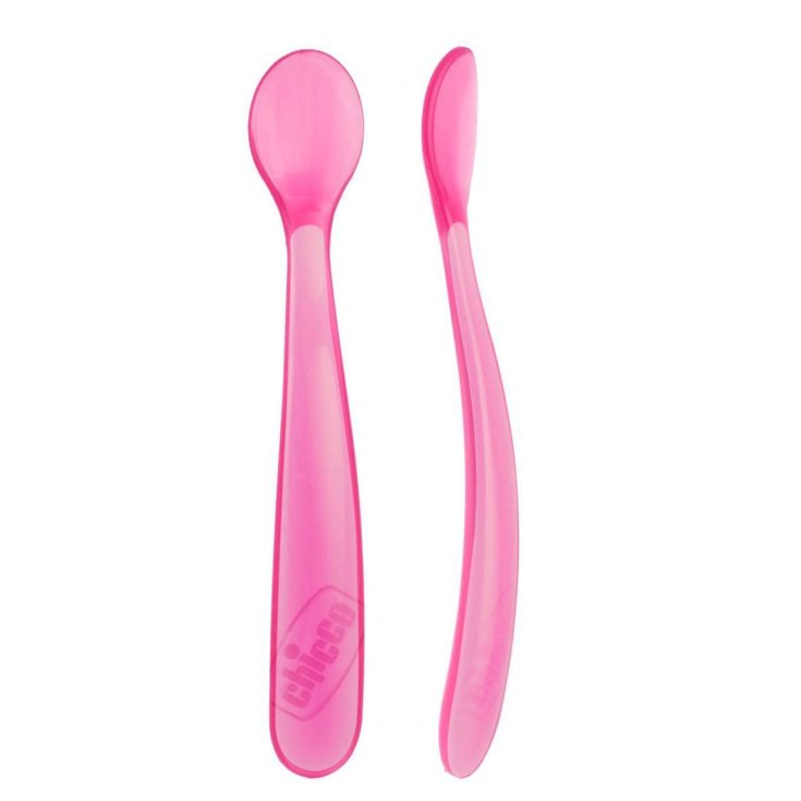 Soft Silicone Spoon 6m + Baby Chicco® 2 Pieces