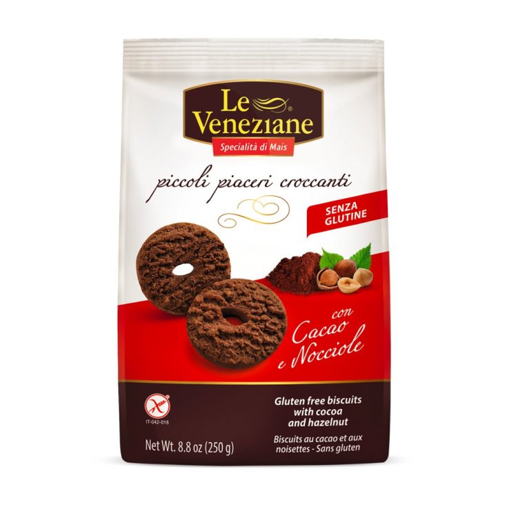 Molino Di Ferro Le Veneziane Biscuits Cocoa And Hazelnut Gluten Free 250g