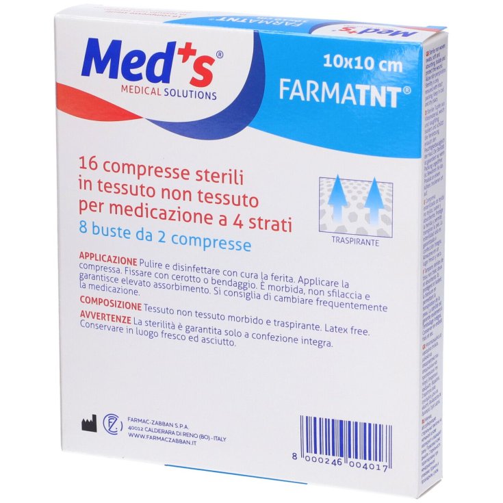 Med's Tnt St 10x10cm Po 16 Bandages