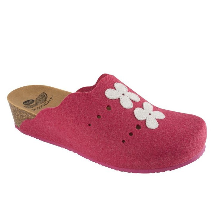 Dr. Scholl Beille Coral And White Felt Shoes No. 38