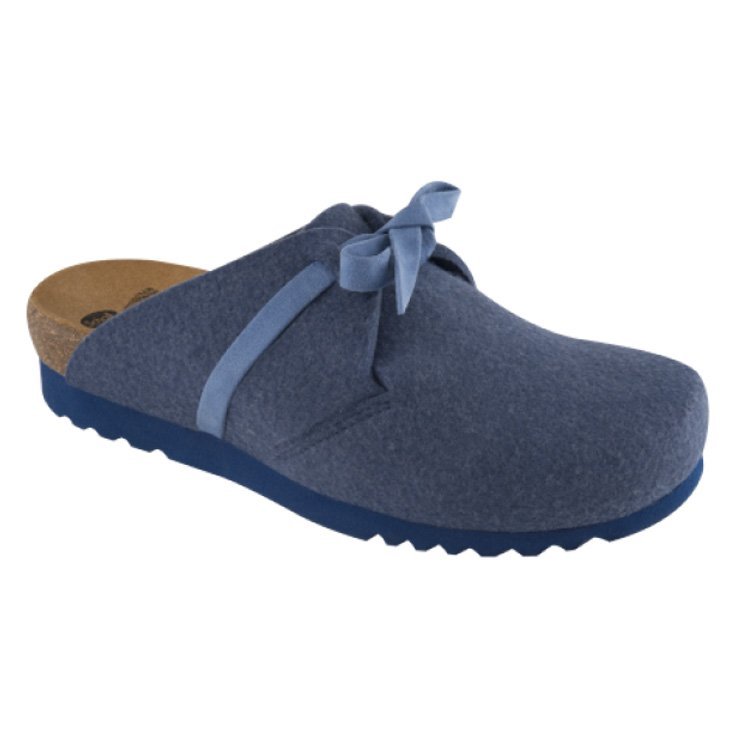 Scholl Predalia Felt Footwear Blue Color No. 35