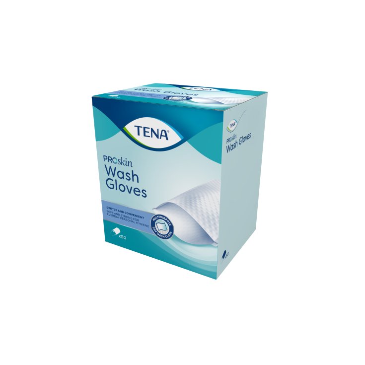 Tena Wash Glove 50 Pieces