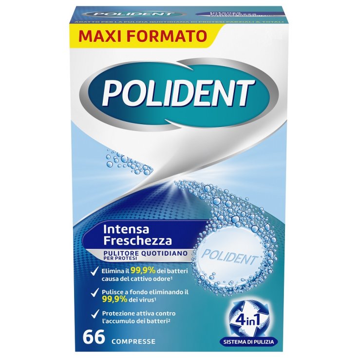 Polident Triple Freshness 66 Cleansing Tablets