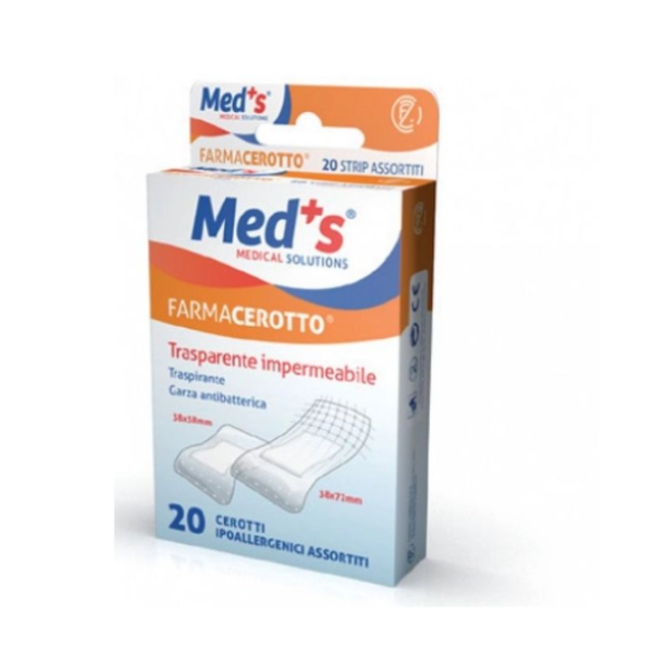 Med's Patches Strips Medium Format Polyethylene 20 Patches