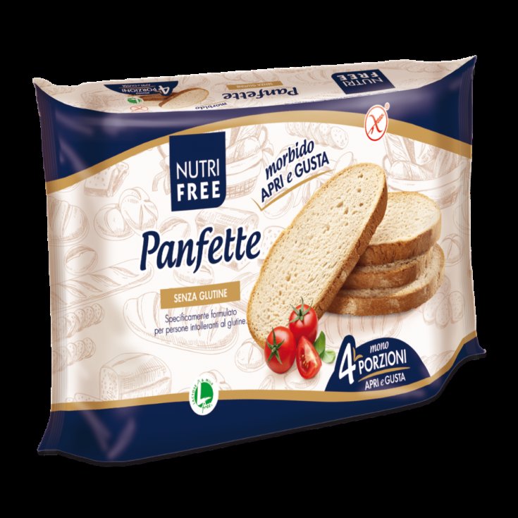 NutriFree Panfette New Soft Recipe Gluten Free Bread 300g (4x75g)