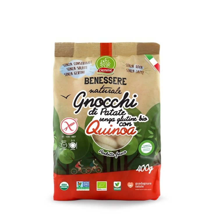 Ciemme Natural Wellness Organic Gluten Free Potato Gnocchi With Quinoa 400g