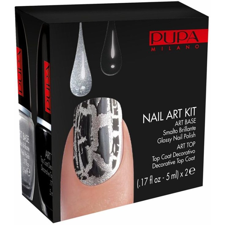 @PUPA NAIL ART KIT SILVER-BLACK @PUPA NAIL ART KIT SILVER-BLACK