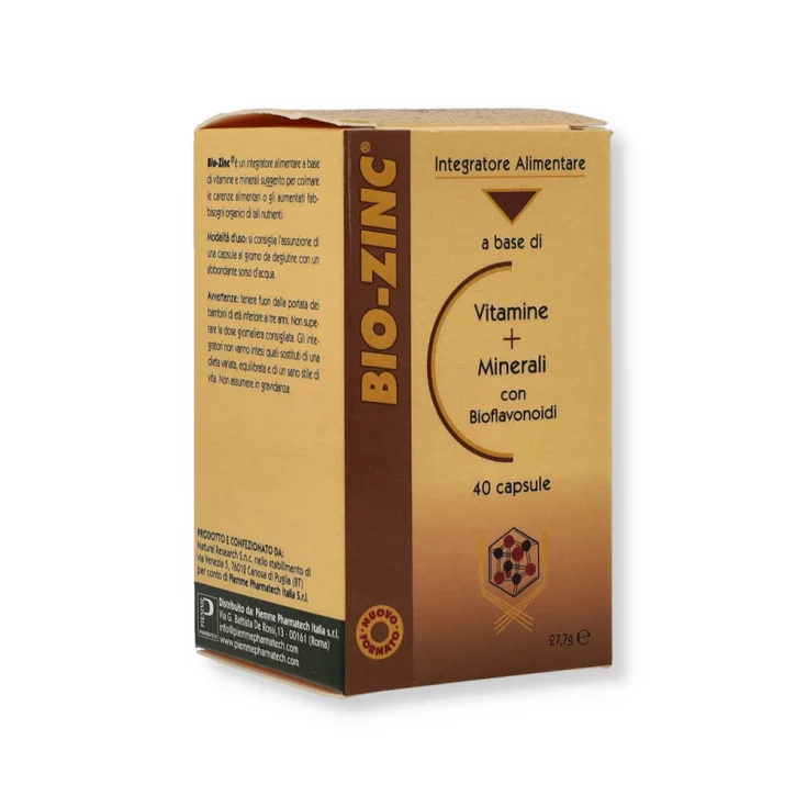 In4 Italia Bio-Zinc Food Supplement 40 Capsules
