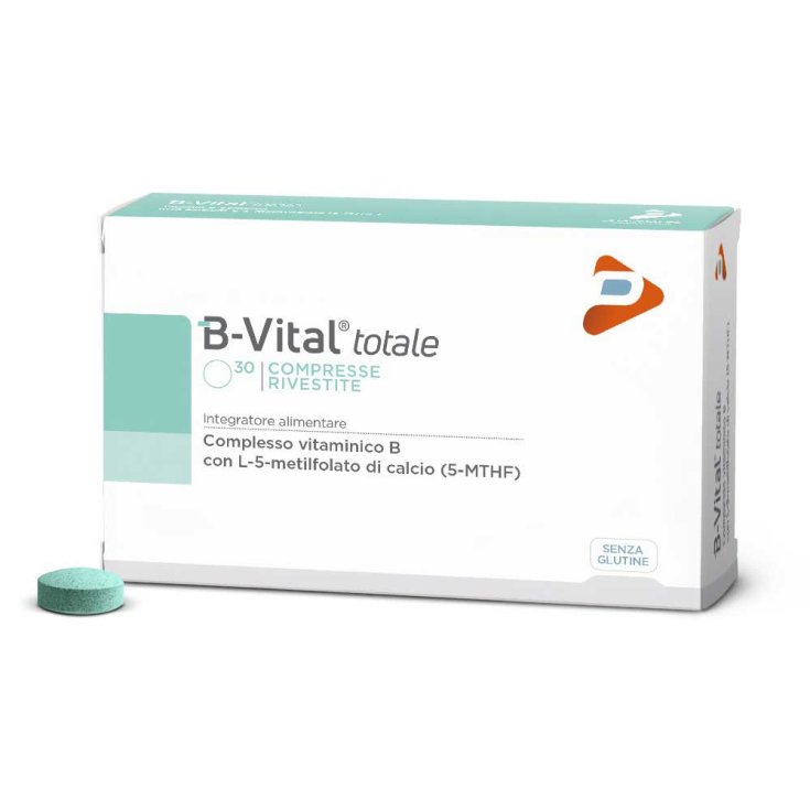 PharmaLine B-vital Total Food Supplement Gluten Free 30 Coated Tablets
