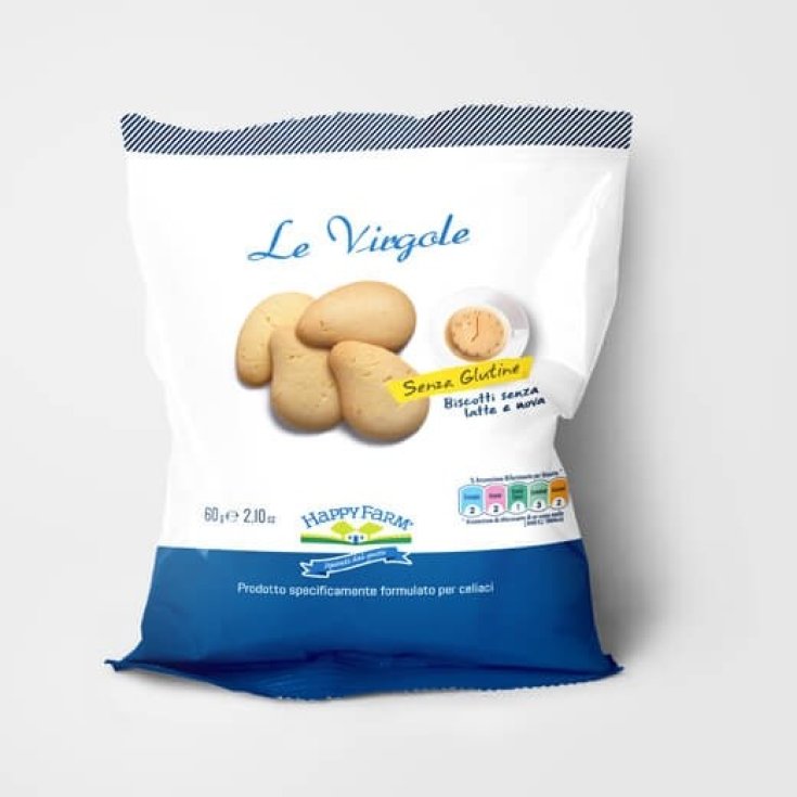 Happy Farm Le Virgole Classiche Gluten Free Biscuits 60g