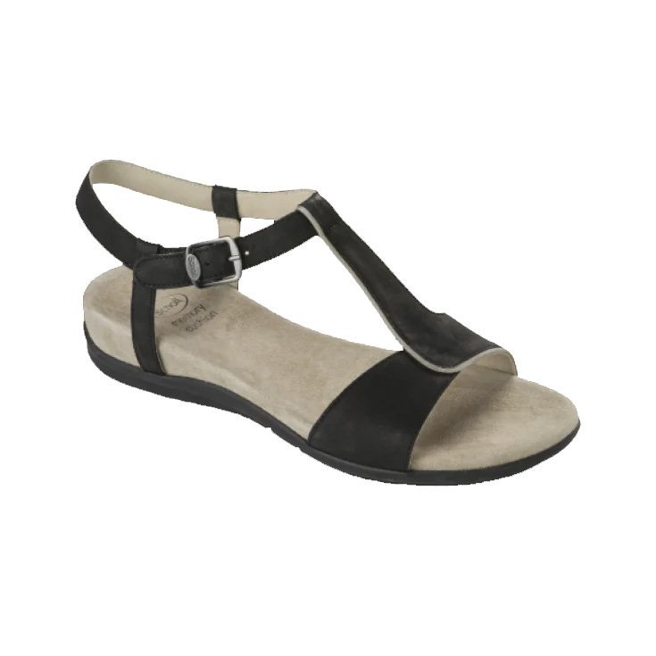 Scholl Nashira Sandal Woman Memory Cushion Insole Black Color Size 39