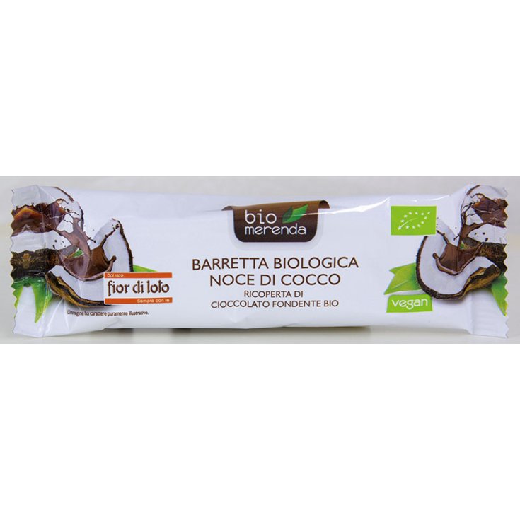 Fior Di Loto Coconut And Ginger Bar Covered With Organic Chocolate 30g
