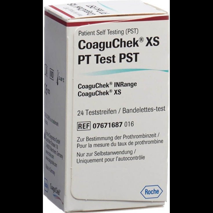 Coaguchek XS PT Test PST Test Strips 24 Strips