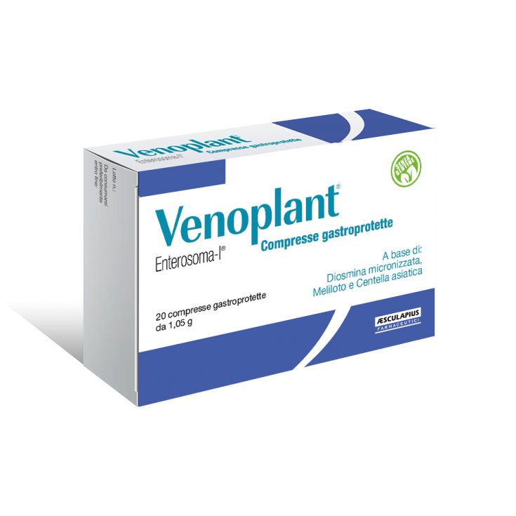 Aesculapius Farmaceutici Venoplant Food Supplement 20 Gastroprotected Tablets