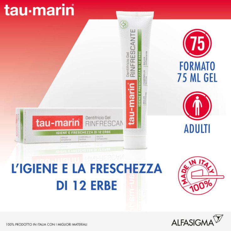 Tau Marin Refreshing Gel Toothpaste 75ml