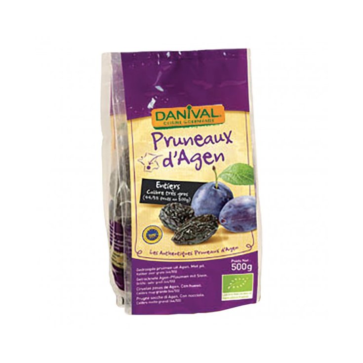 Danival Dried Plums Of Organic Agen 500g