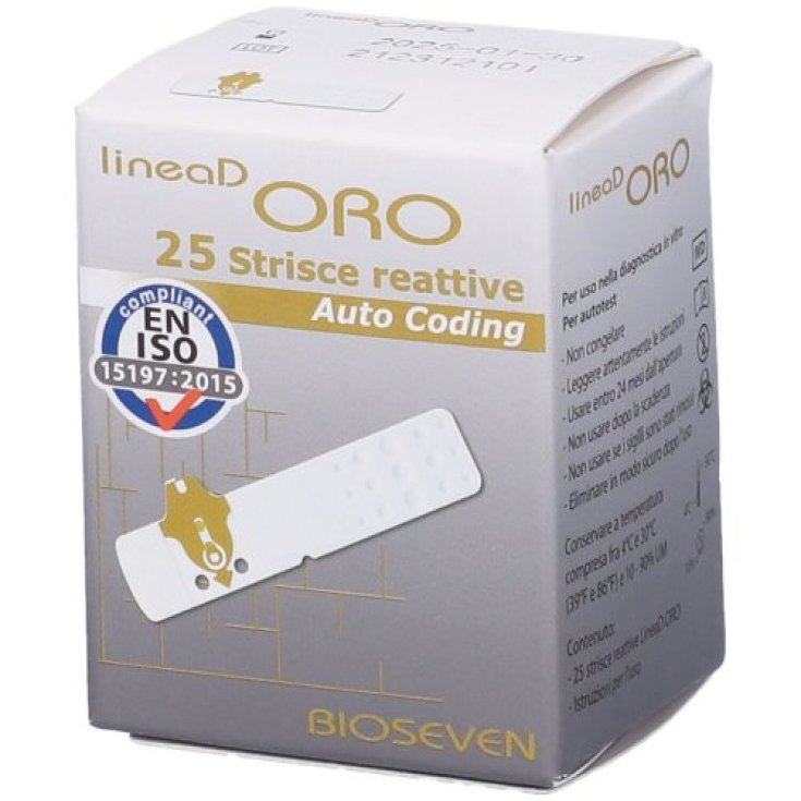 Bioseven Linea D Oro 50 Blood Glucose Strips