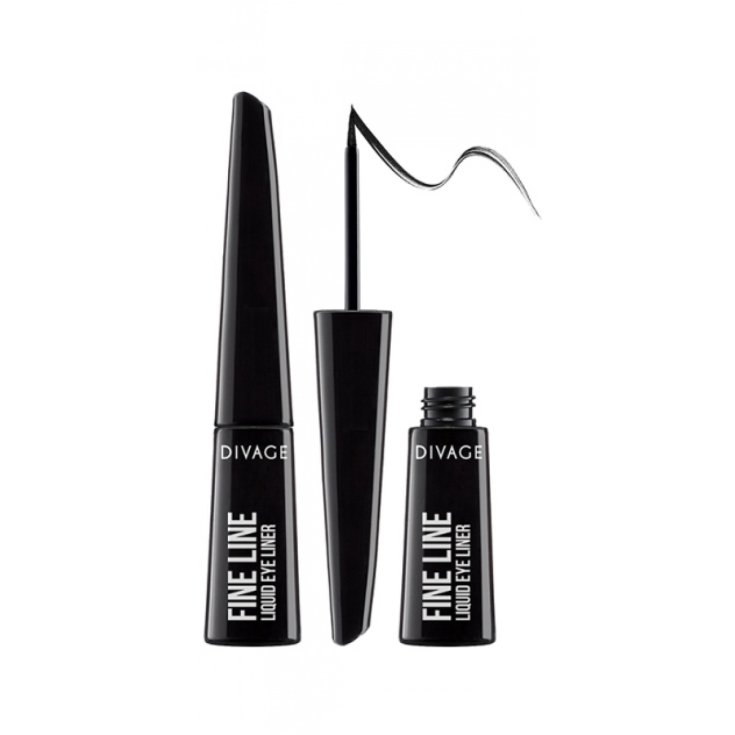 Divage Fine Line Liquid Eyeliner 5407 Pure Black