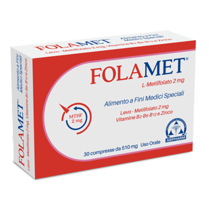 AB Pharm Folamet Food Supplement 30 Tablets