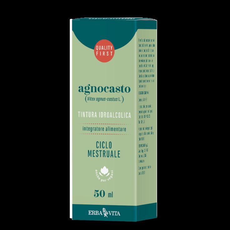 ErbaVita Hydroalcoholic Tincture Agnocasto Food Supplement 50ml