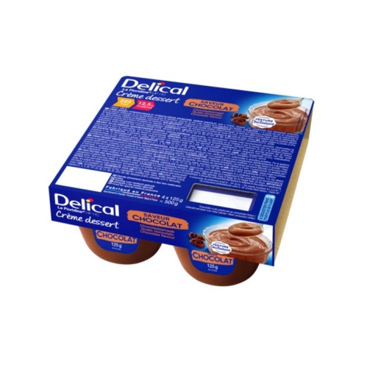 Delical Crème Dessert High-calorie High-calorie Cream Lactose-Free Chocolate Flavor 125g 4 Pieces