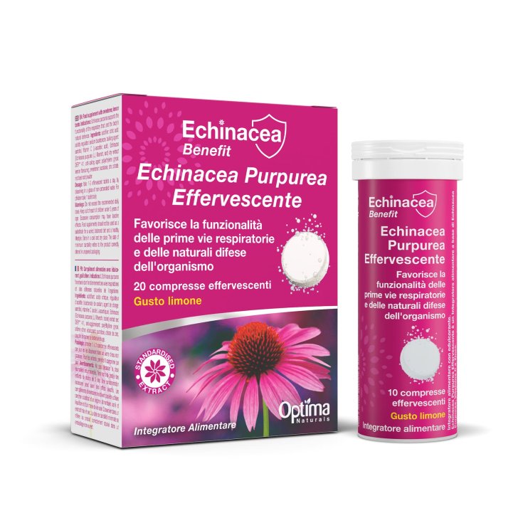 Echinacea Purpurea Effervescente Optima Naturals 20 Tablets
