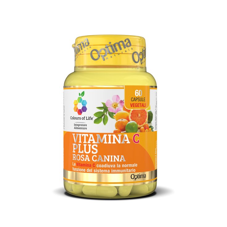 Vitamin C Plus With Rosehip Colors Of Life® Optima Naturals 60 Capsules