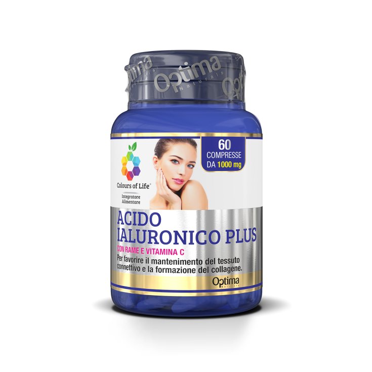 Hyaluronic Acid Plus With Copper And Vitamin C Colors Of Life® Optima Naturals 60 Tablets