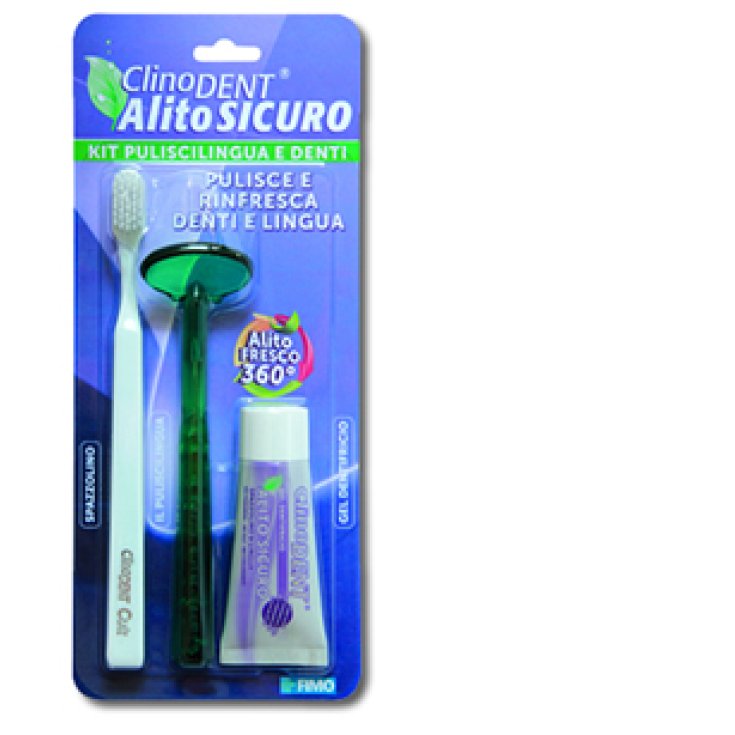 Clinodent Tongue Cleaner Kit Toothpaste